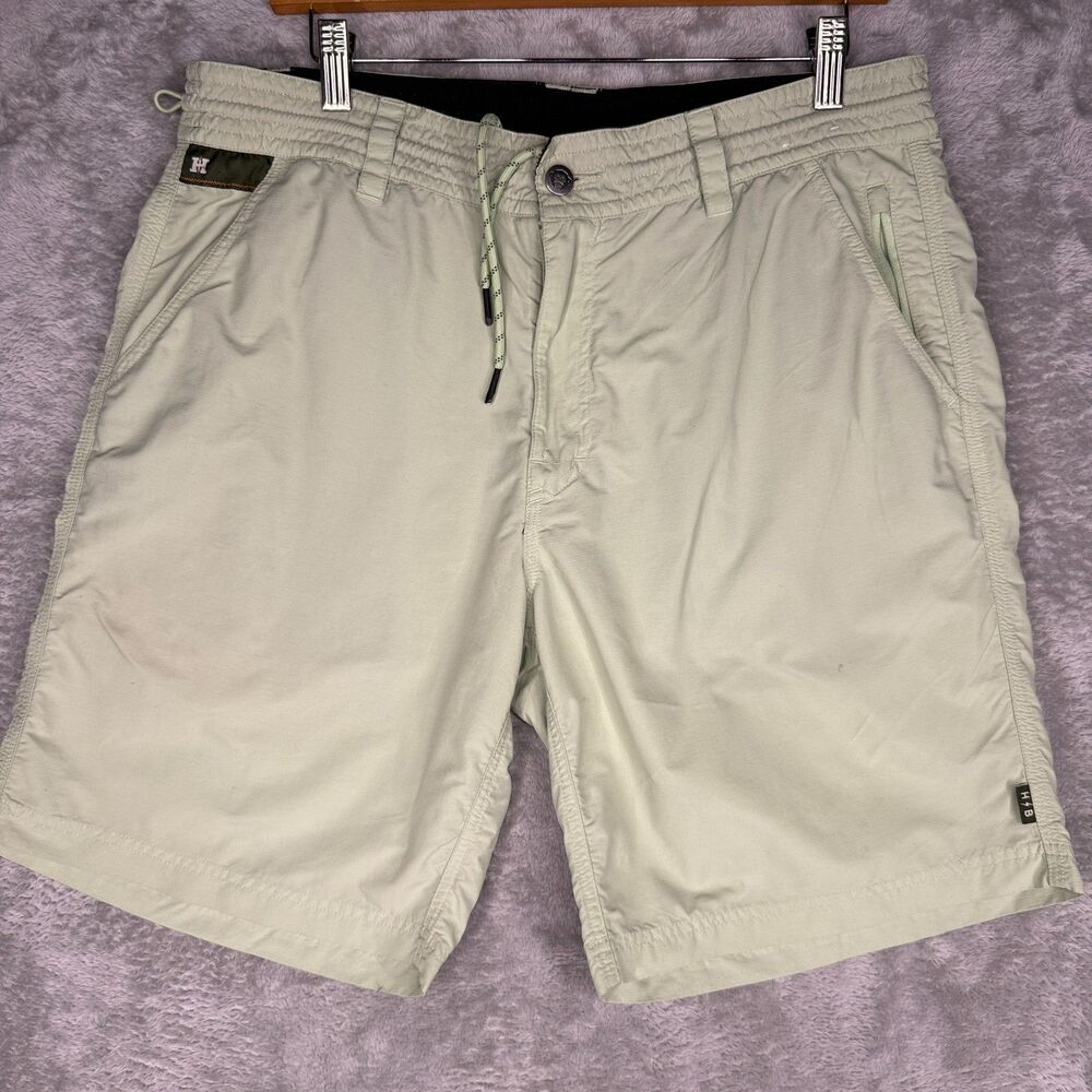 Howler Bros Hybrid Shorts Men 34 Ripstop Board Green Drawstring Golf Fishing